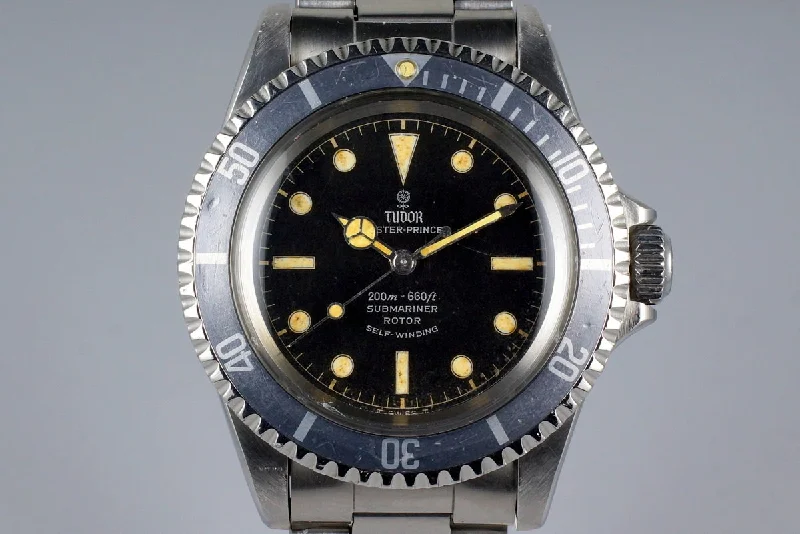 Rolex Submariner with polished finish -1965 Tudor Submariner 7928 Chapter Ring Dial