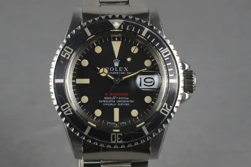 Rolex Submariner with classic red lettering -1971 Rolex Red Submariner 1680 Mark IV with current RSC papers