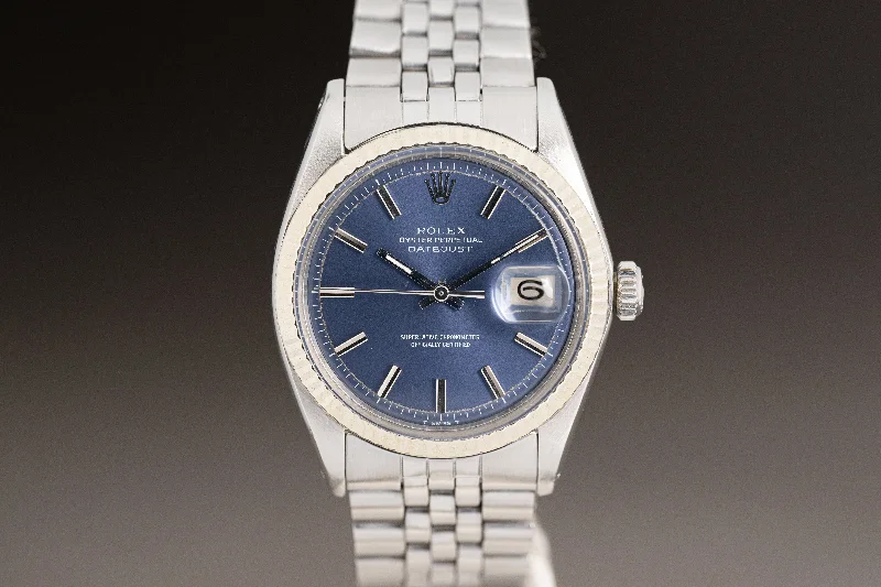 Rolex Explorer II with dual-time feature -1973 Rolex Datejust 1601 Blue Pie Pan Dial Fluted Bezel, Folded Jubilee Bracelet, Ebay Guarantee Card