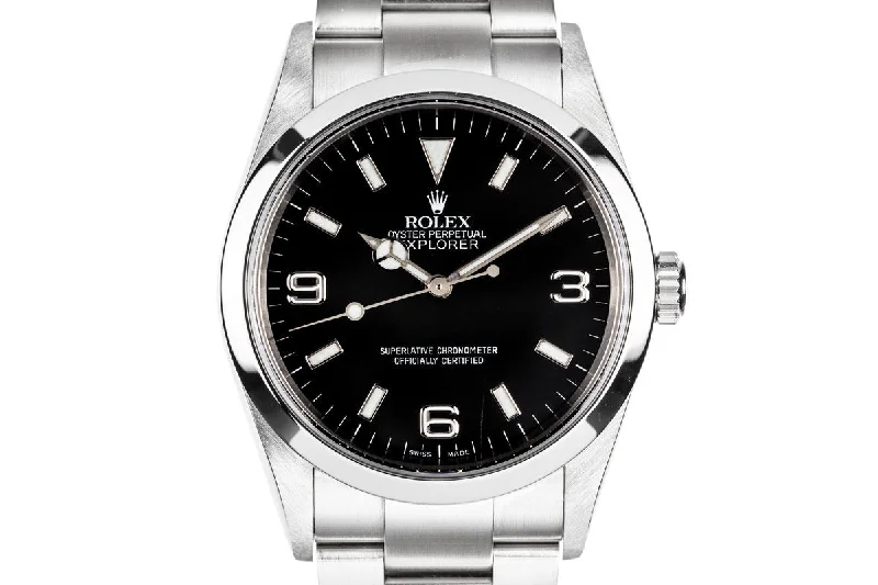 Rolex Explorer II with black bezel -2005 Rolex Explorer 114270