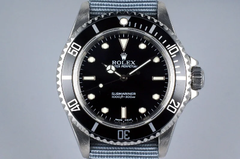 Rolex Milgauss with stainless steel bracelet -1995 Rolex Submariner 14060 Service Dial