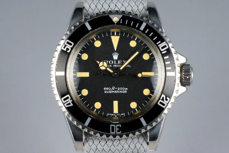 Rolex Datejust with white dial -1972 Rolex Submariner 5513