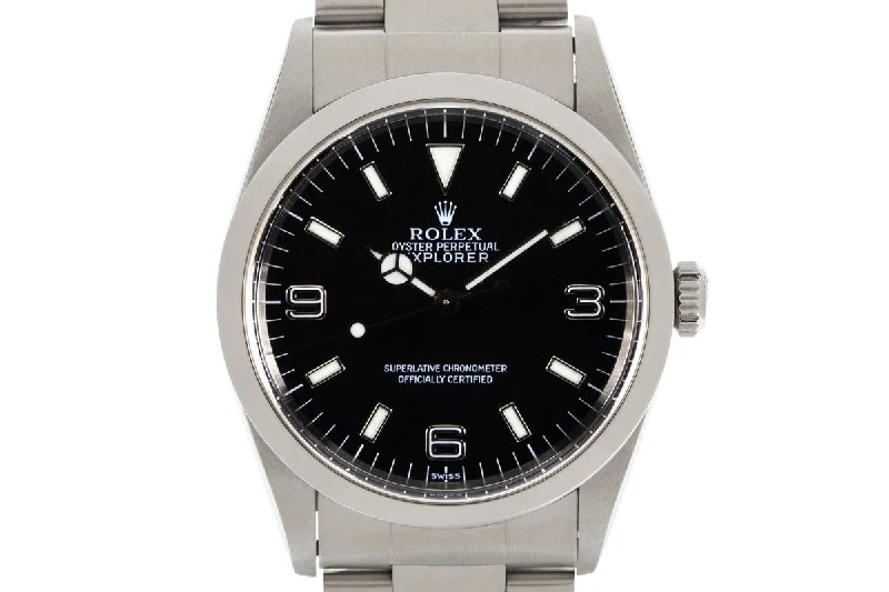 Rolex Submariner Date with black dial -1999 Rolex Explorer 14270  SWISS only dial