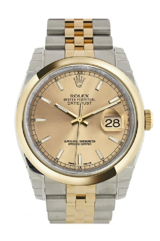 Rolex Sea-Dweller with helium valve -Rolex Datejust 36 Champagne Dial 18k Gold Two Tone Jubilee Watch 116203 Pre-owned