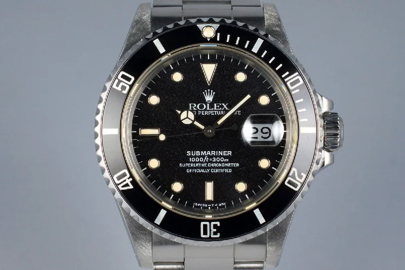 Rolex Submariner with updated technology -1988 Rolex Submariner 168000