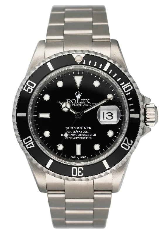 Rolex Deepsea 44mm dive watch -Rolex Oyster Perpetual Submariner 16610 Mens Watch Box Papers