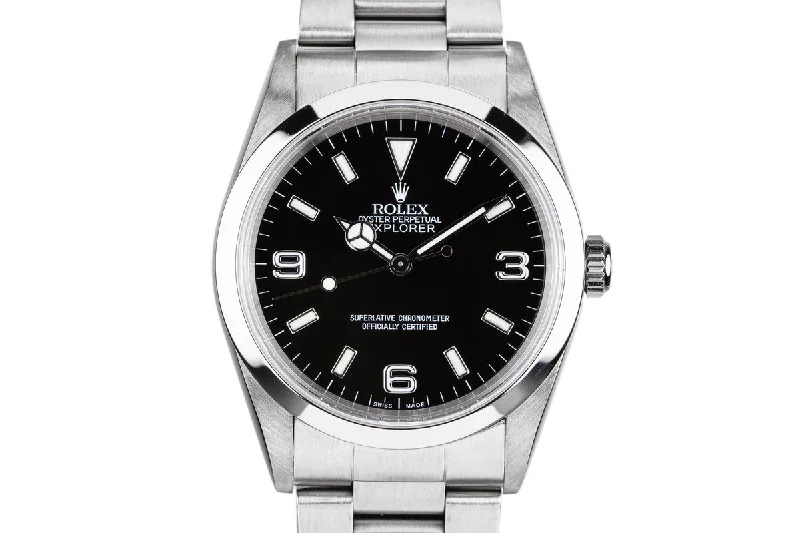 Rolex Oyster Perpetual 39mm with blue dial -1999 Rolex Explorer 14270