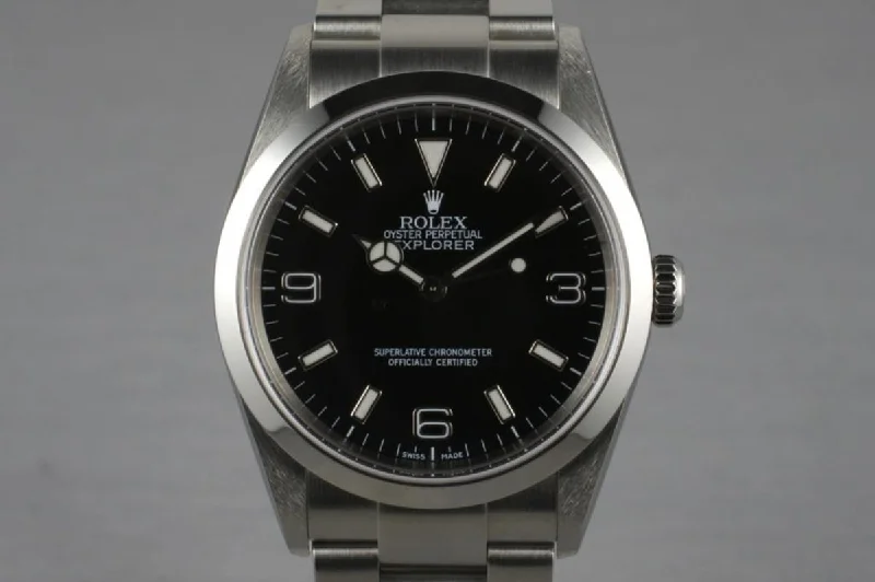 Rolex watches with anniversary edition designs -2001 Rolex Explorer 114270