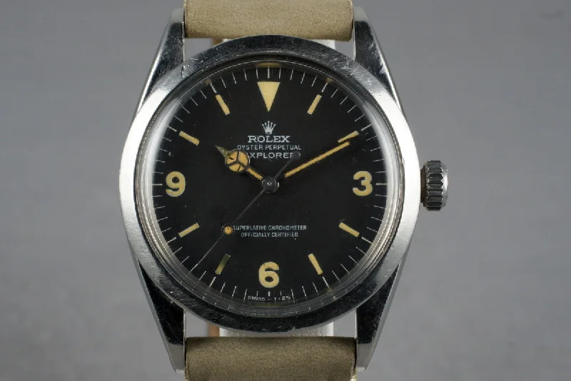 Rolex Explorer 39mm for adventurers -1967 Rolex Explorer 1 1016 with Yellow Lume