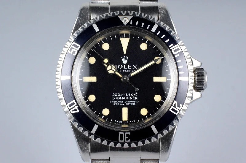 Rolex Explorer II with black bezel -1967 Rolex Submariner 5512 4 Line Meters First Dial