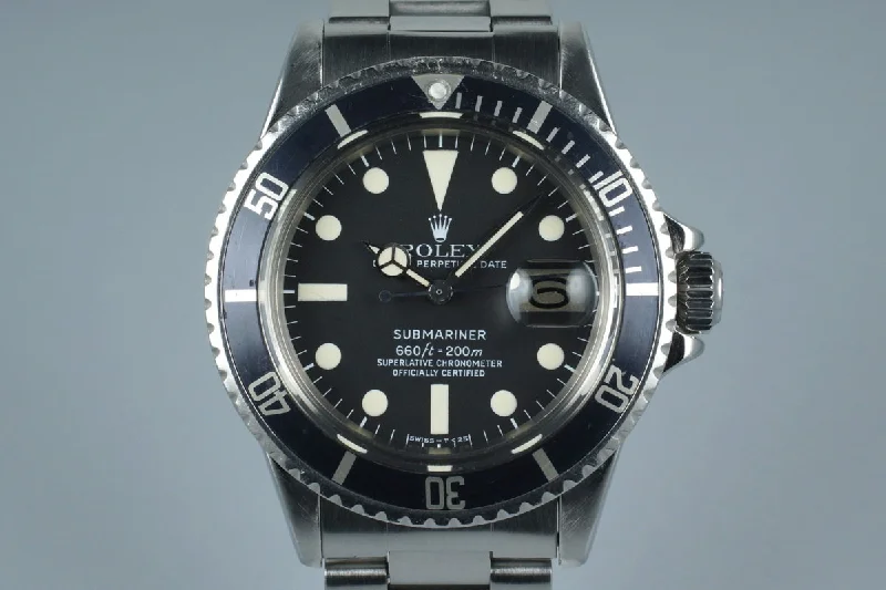 Rolex Explorer I with stainless steel case -1977 Rolex Submariner 1680