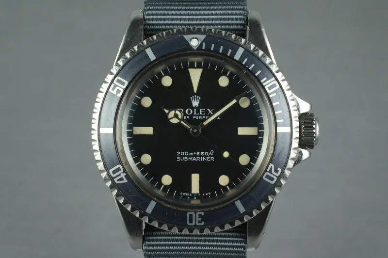 Rolex GMT-Master II with yellow gold -1968 Rolex Submariner 5513 Meters First