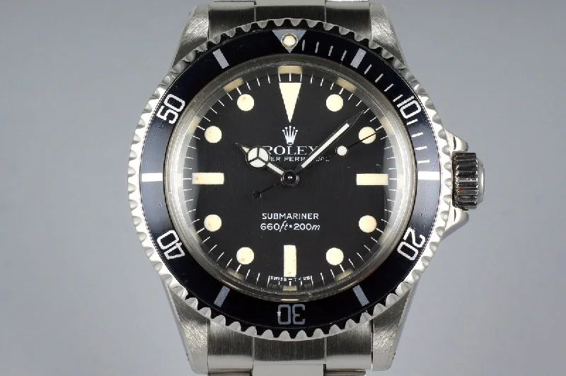 Rolex Oyster Perpetual 36mm models -1982 Rolex Submariner 5513 Mark IV Maxi Dial with RSC Papers and Service Box