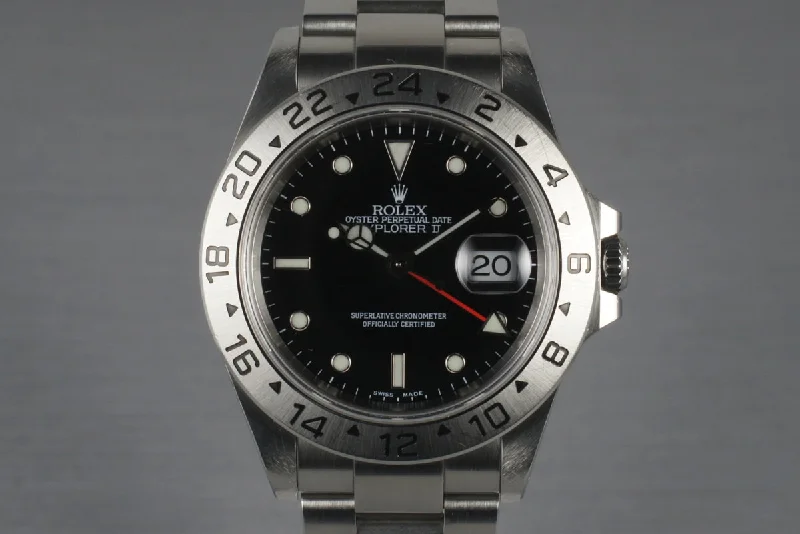 Rolex Submariner with red accents -1999 Rolex Explorer II 16570