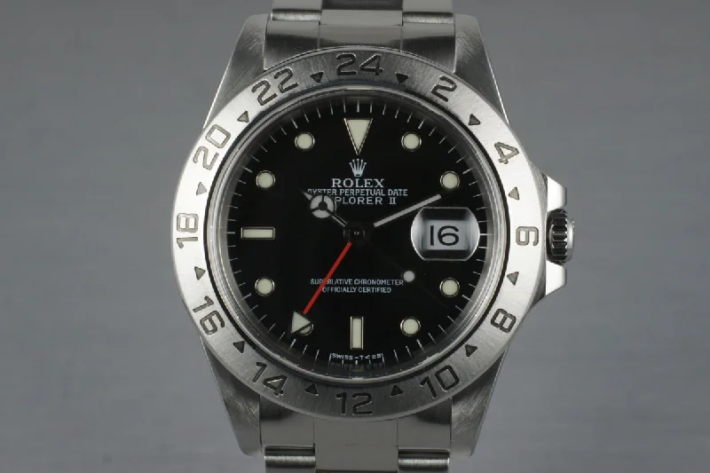 Rolex Deepsea with 9000 feet water resistance -1997 Rolex Explorer II 16570 Black Dial with Box and Papers