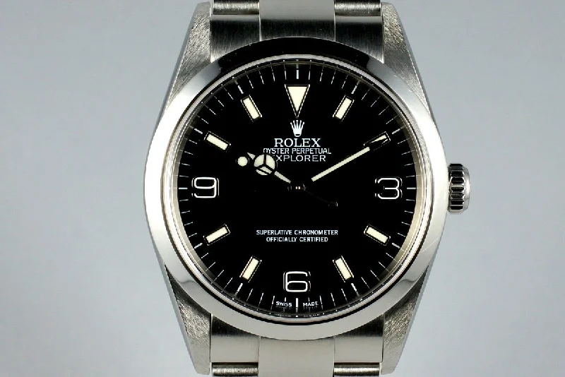 Rolex Datejust 36mm with silver bracelet -2002 Rolex Explorer 114270