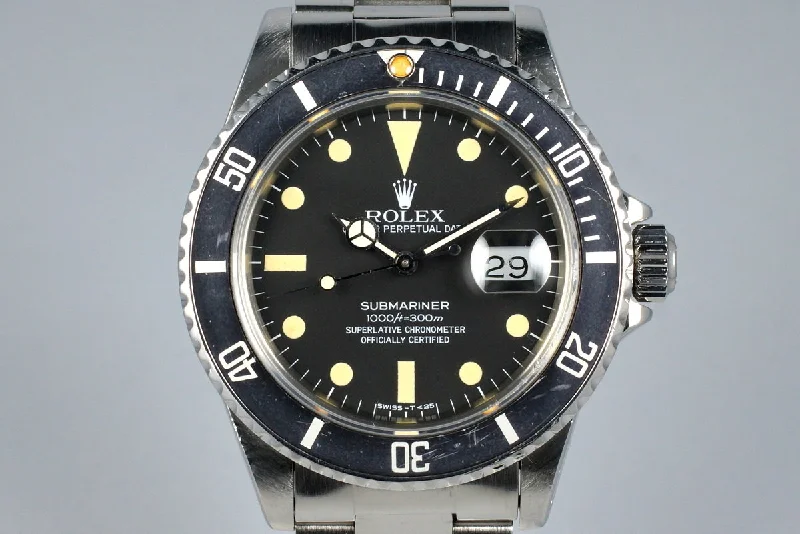 Rolex GMT-Master II with green bezel -1981 Rolex Submariner 16800