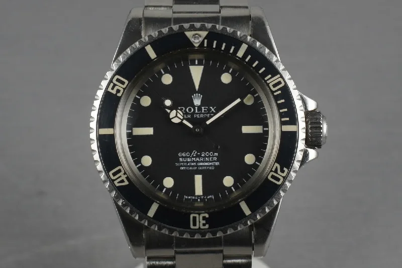 Rolex watches with diamond accents -Rolex Submariner  5512 with Box and Papers