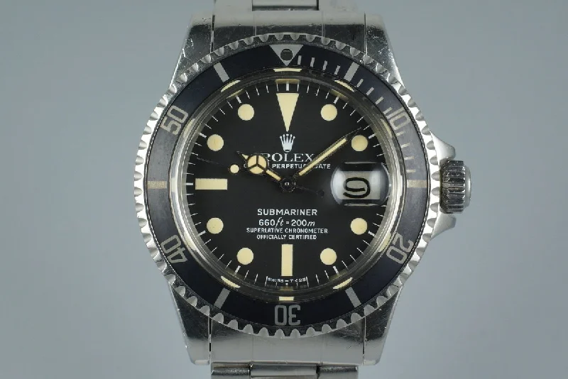 Rolex Explorer I with black bezel -1978 Rolex Submariner 1680