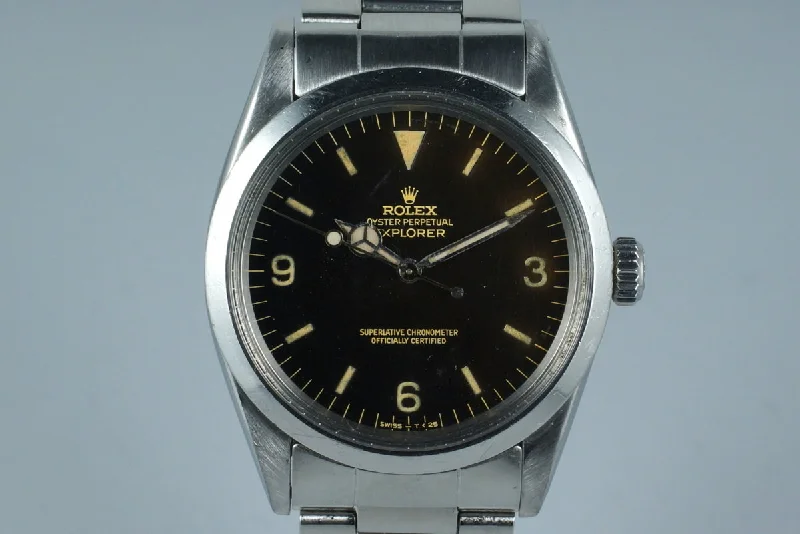 Rolex 2025 edition watches -1964 Rolex Explorer 1 1016 with Tropical Gilt Dial