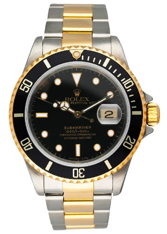 Rolex 2025 edition watches -Rolex Submariner Date 16613 18k Yellow Gold Men's Watch