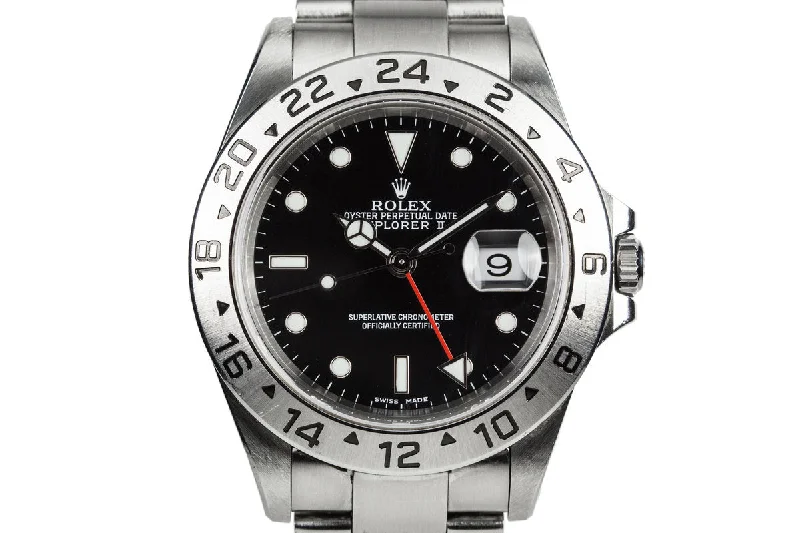 Rolex Milgauss with classic design -2002 Rolex Explorer II 16570 with Black Dial