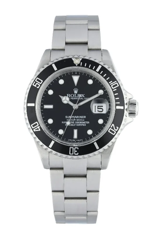 Rolex Datejust 41mm with elegant design -Rolex Submariner 16610 Engraved Rehaut Men's Watch