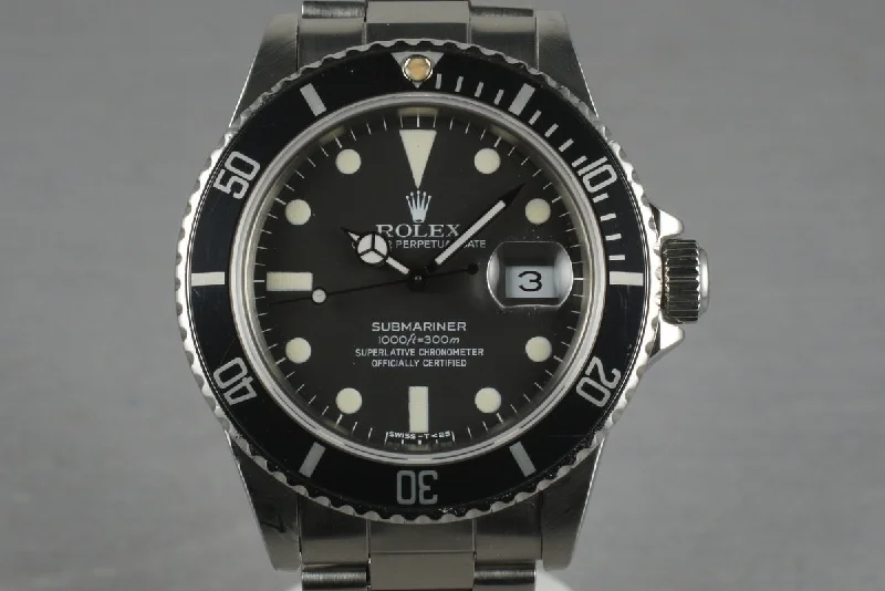 Rolex Milgauss with classic design -Rolex Submariner 16800 Matte Dial