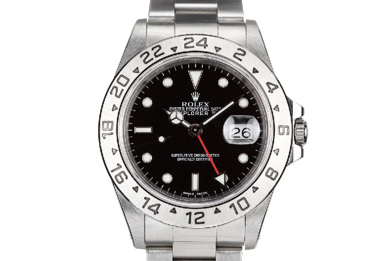 Rolex Sea-Dweller 43mm with steel bracelet -1999 Rolex Explorer II 16570 Black Dial with Box and Papers