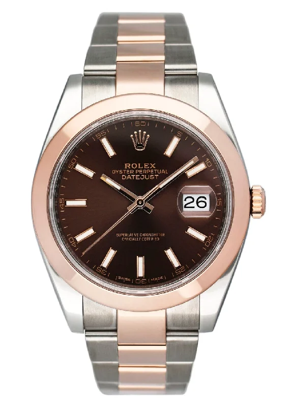 Rolex Day-Date 40mm with white gold case -Rolex Datejust 41 126301 Chocolate Dial Mens Watch Box Papers