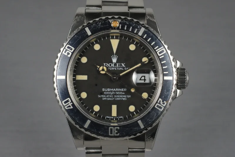 Rolex Day-Date with classic leather strap -1982 Rolex Submariner 16800