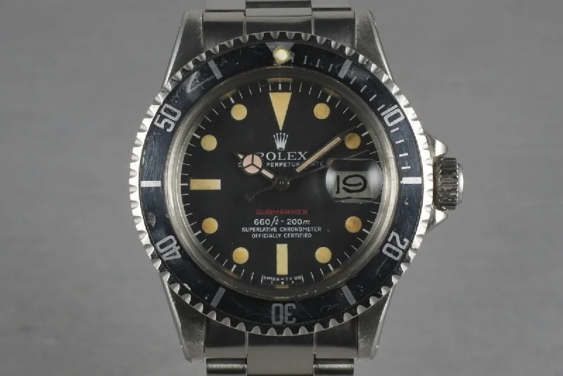 Rolex Oyster Perpetual 36mm models -1972 Rolex Red Submariner 1680 Mark V