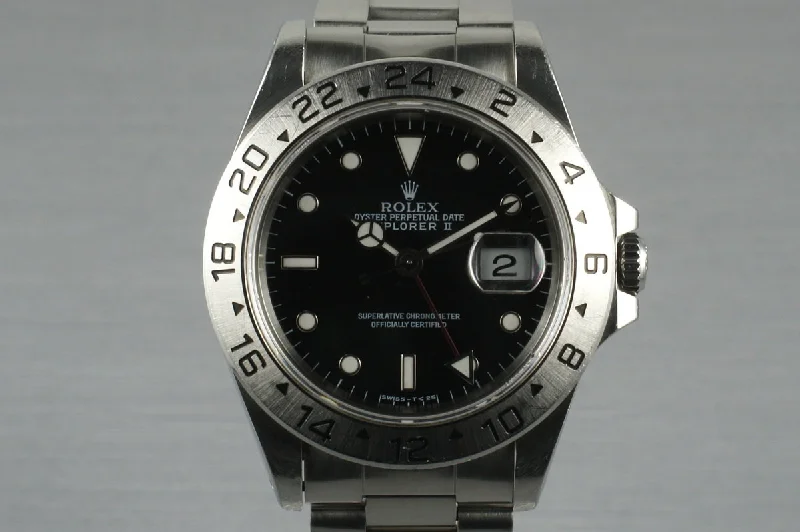 Rolex watches with sapphire crystal -1995 Rolex Explorer II 16570