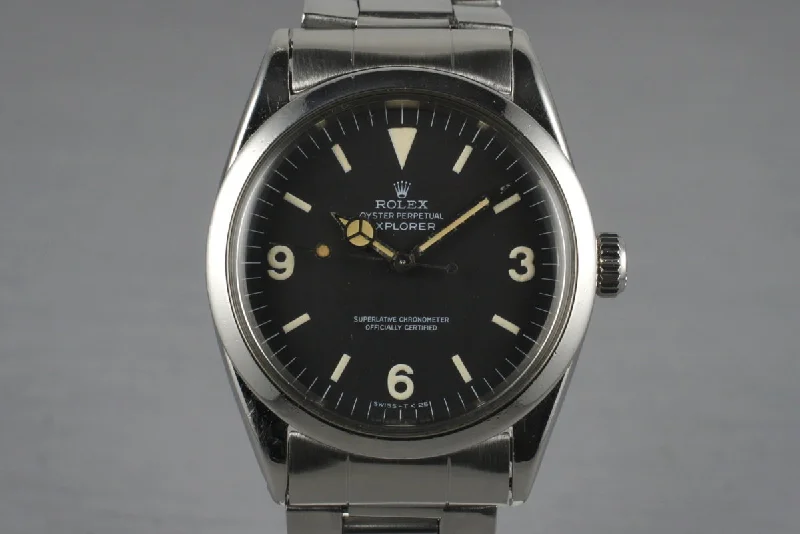 Rolex Air-King with black dial -1967 Rolex Explorer 1 1016 with Box and Papers