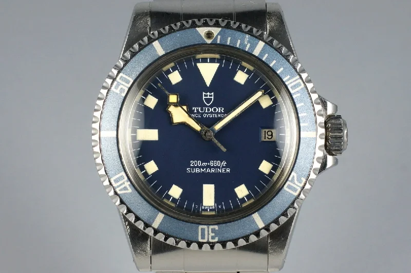 Rolex Day-Date with platinum dial -1981 Tudor Submariner 94110 Blue Snowflake