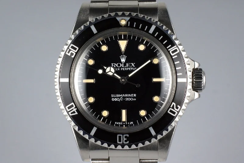 Rolex Milgauss with orange lightning bolt hand -1987 Rolex Submariner 5513 with Box and Papers