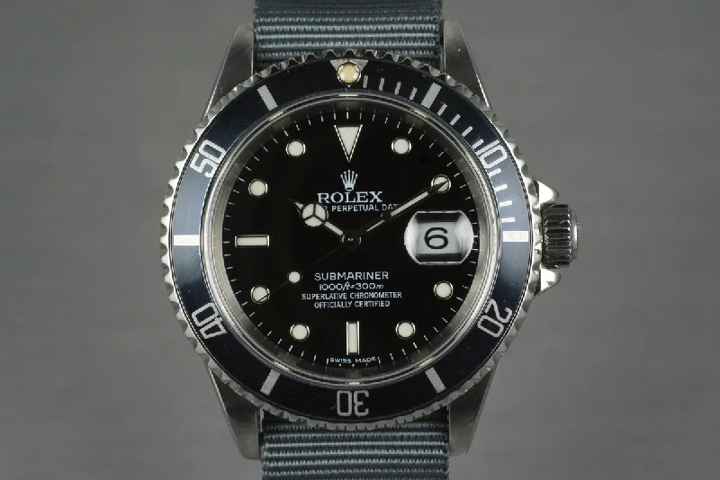 Rolex Milgauss with blue dial version -1995 Rolex Submariner 16610