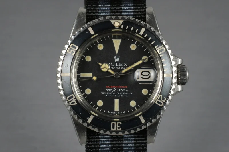 Rolex Day-Date with white gold case -1970 Rolex Red Submariner 1680 with Mark IV Dial