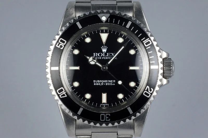 Rolex Datejust 41mm with black dial -1985 Rolex Submariner 5513 Service Dial