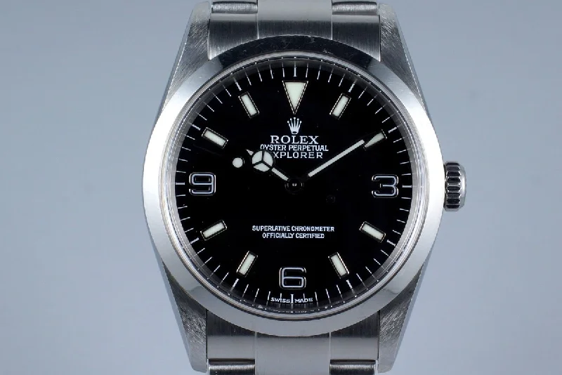 Rolex Air-King with automatic movement -2001 Rolex Explorer 114270 with Box and Papers