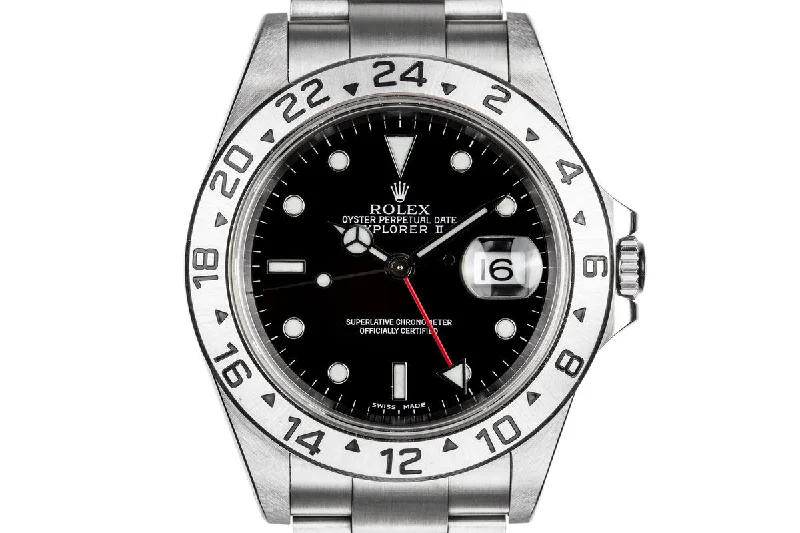 Rolex Submariner 50th Anniversary watch -2001 Rolex Explorer II 16570 with Black Dial