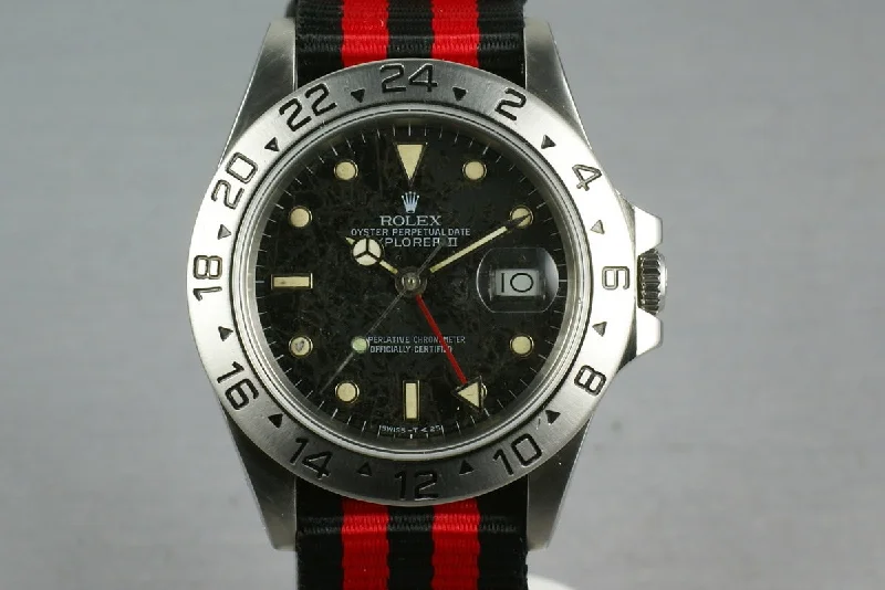 Rolex Deepsea with automatic movement -Rolex Explorer II  16550  Black Rail Dial