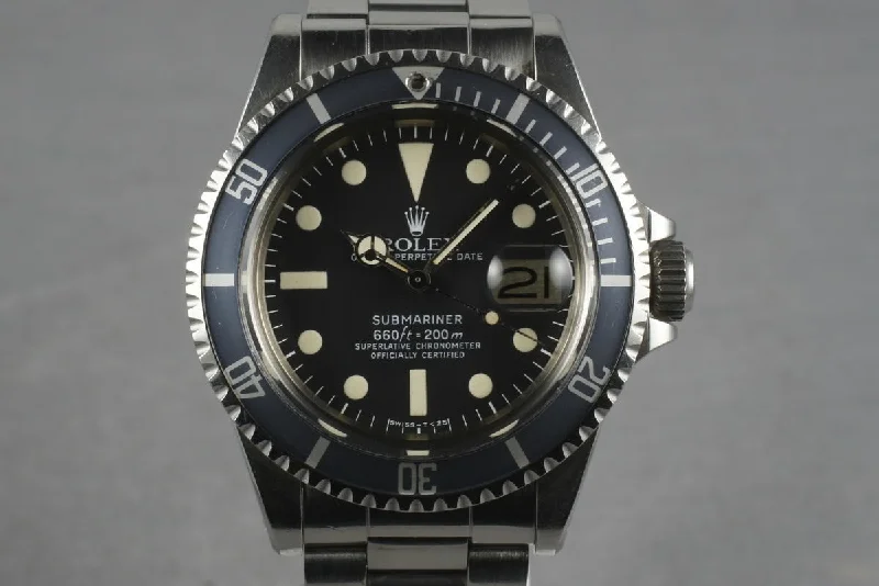 Rolex watches with 100m water resistance -1978 Rolex Submariner 1680 with Fat Case