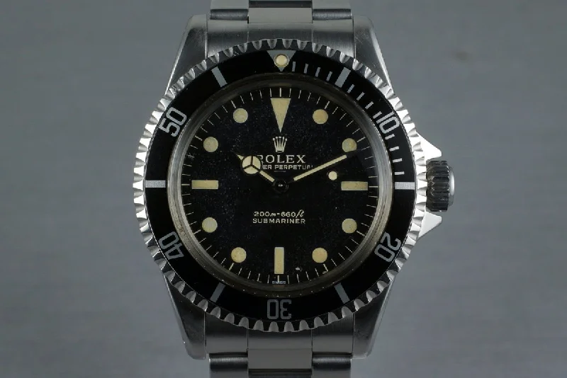 Rolex GMT-Master II with black ceramic bezel -1963 Rolex Submariner 5513 PCG with Gilt UNDERLINE Dial