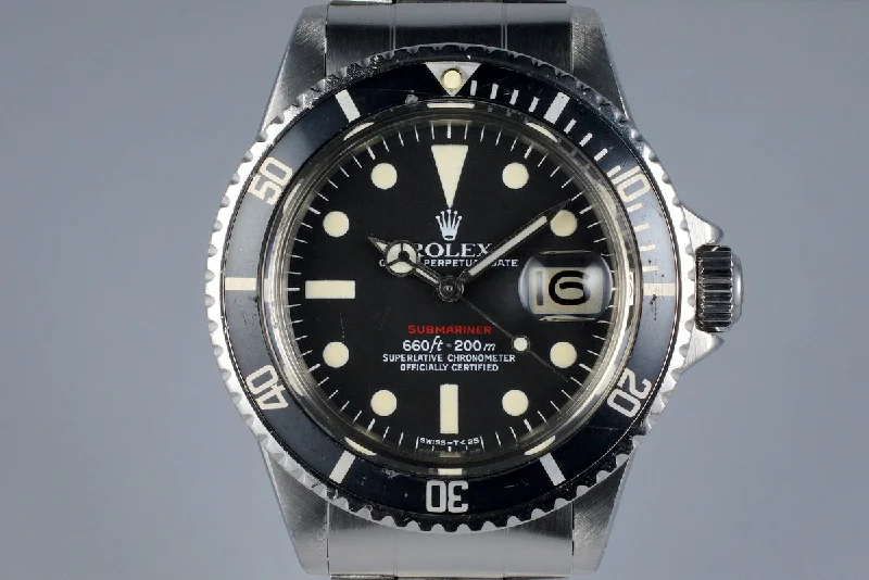 Rolex Sea-Dweller 4000 with rotating bezel -1972 Rolex Red Submariner 1680 Mark VI Dial