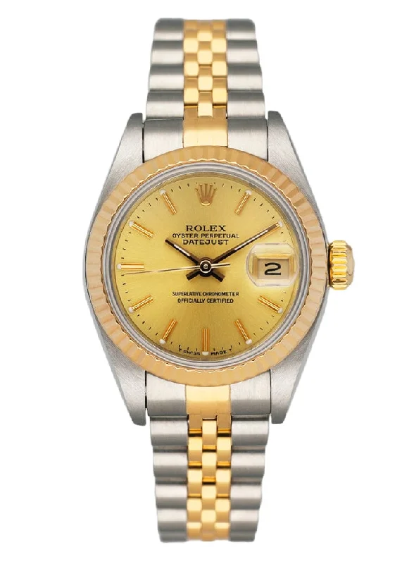 Rolex Milgauss with stainless steel bracelet -Rolex Datejust 69173 Champagne Dial Ladies Watch