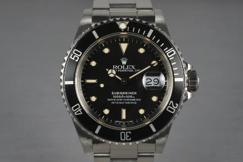 Rolex Pearlmaster diamond watches -1988 Rolex Submariner 16610