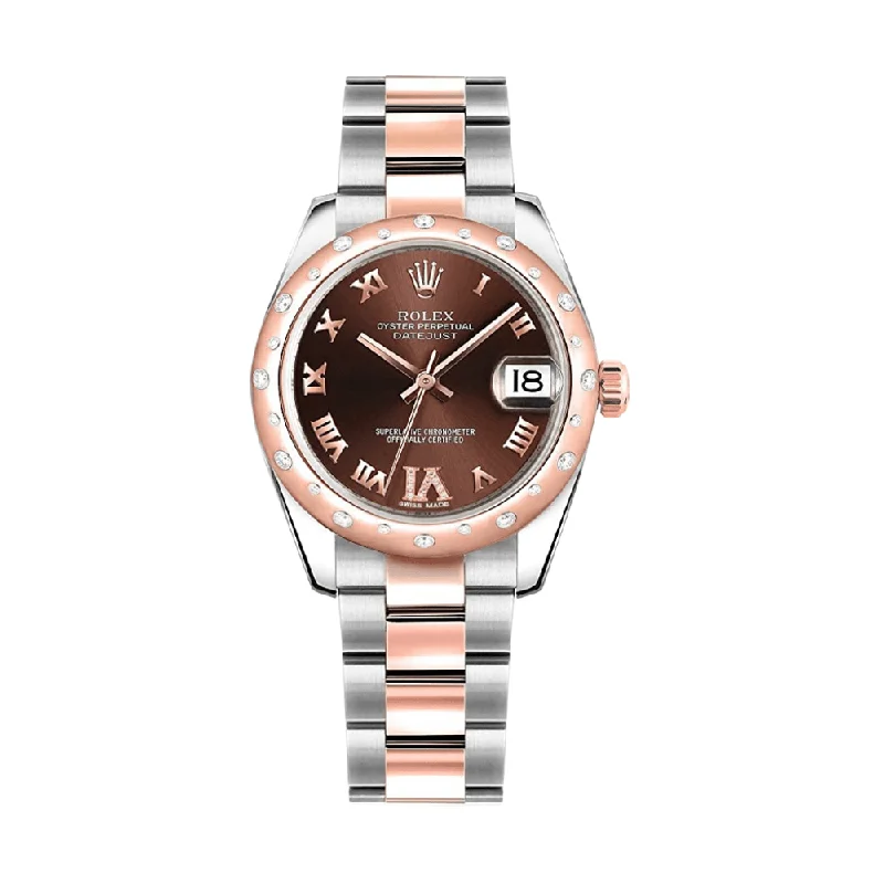 Rolex Milgauss with black dial version -Rolex Datejust 178341 'Ladies' Rose Gold Stainless Steel Chocolate Dial