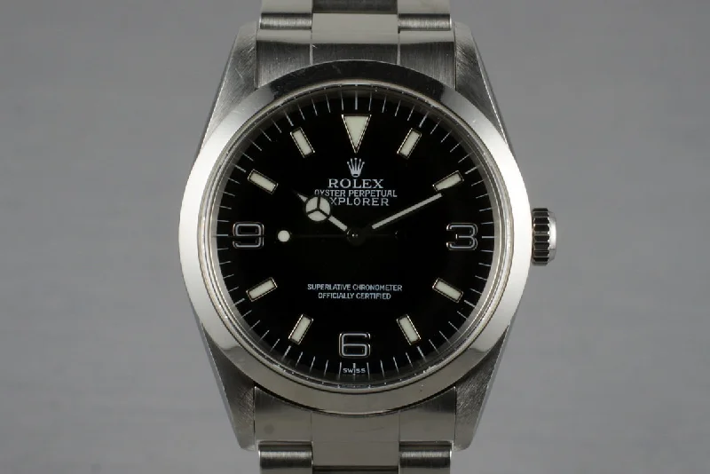 Rolex Black Bay with blue dial -1999 Rolex Explorer 14270