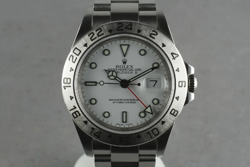 Rolex Submariner Date 40mm with ceramic bezel -2001 Rolex Explorer II 16570 with Box and Papers